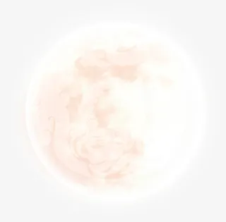 中秋花纹中国风月亮免抠