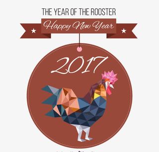 2017鸡年海报元素免抠