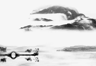 山水海报元素素材欢迎下载1免抠