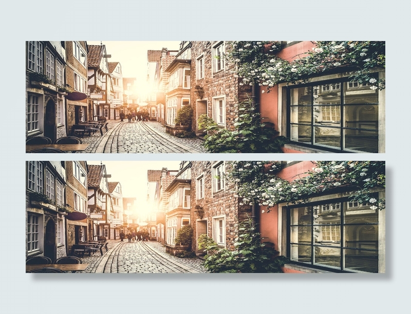 复古街道海报背景高清