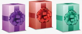 矢量手绘精美礼盒免抠