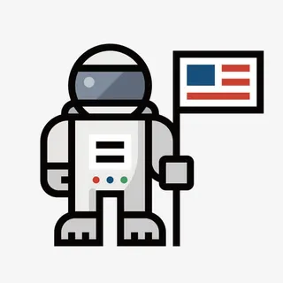 灰色宇航员免抠