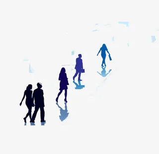 人影行走素材免抠