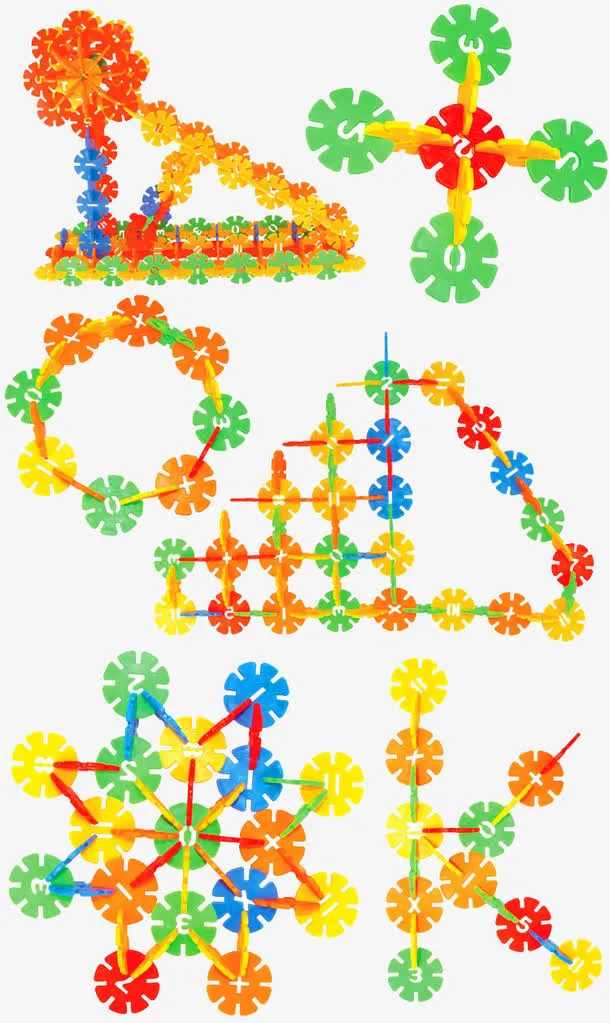 可爱雪花片合集免抠