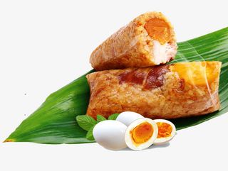 大肉蛋黄蜜枣粽子免抠