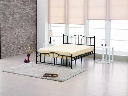 干净的床铺海报背景卧室免抠