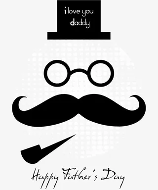 父亲节元素免抠