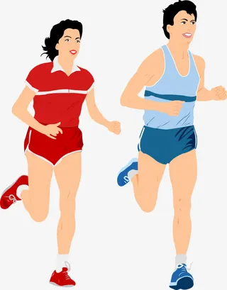 运动奔跑的运动员医疗免抠