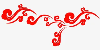 手绘祥云手绘免抠