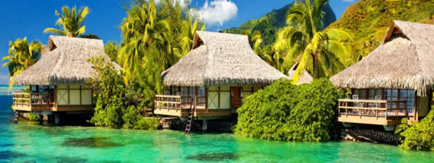 东南亚风情木屋banner壁纸