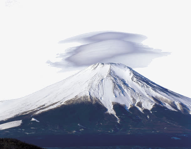 美丽的富士山免抠