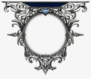 游戏铁质圆边框装饰免抠