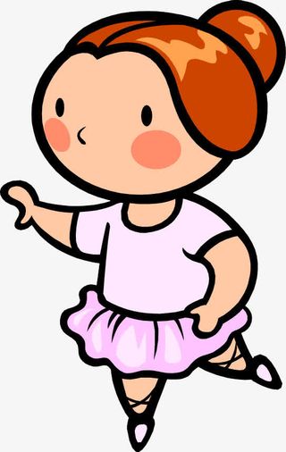 可爱跳舞的小女孩免抠