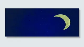 蓝色质感卡通星空图高清