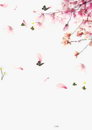 免扣桃花花瓣免抠