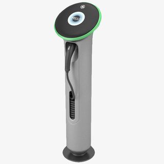 小型灰色自动电动车充电桩免抠