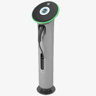 小型灰色自动电动车充电桩免抠