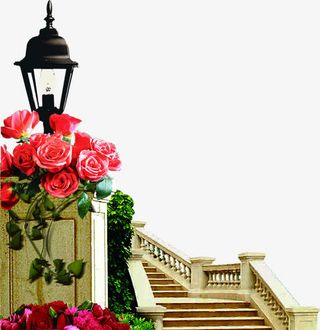 花园洋房别墅装饰元素免抠