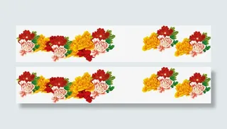 牡丹花开美景手绘免抠