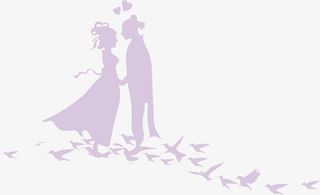 牛郎织女喜鹊简约免抠