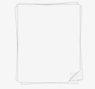 矢量A4纸张免抠