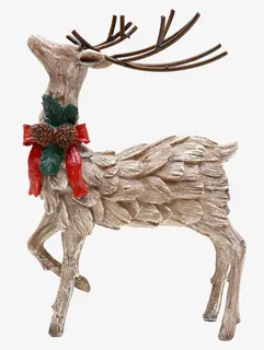 木雕麋鹿素材免抠