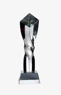 不规则形状水晶奖杯免抠