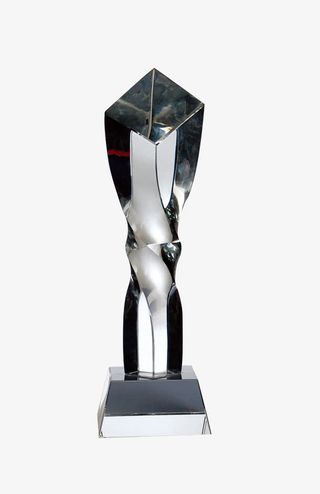 不规则形状水晶奖杯免抠