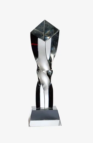 不规则形状水晶奖杯免抠