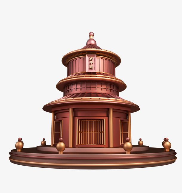 C4D天坛元素免抠