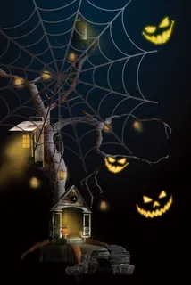 简约卡通万圣节广告高清