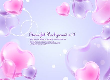 情人节粉色背景花案