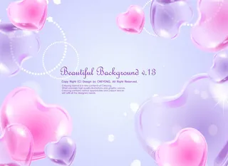 情人节粉色背景花案