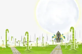 动漫天空月亮免抠