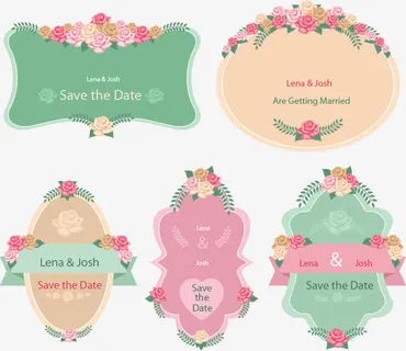 请柬矢量素材免抠