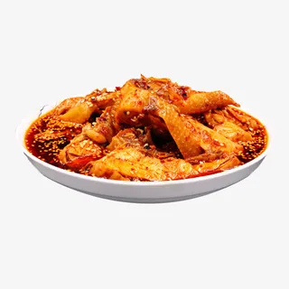 产品实物特色菜麻辣鸡块免抠