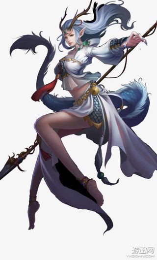 守护古风龙女免抠