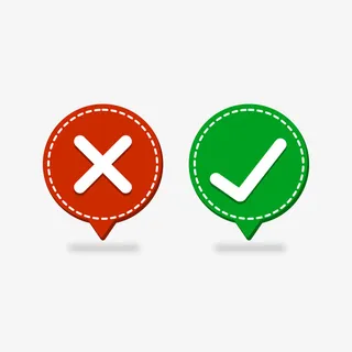 对错勾选符号免抠