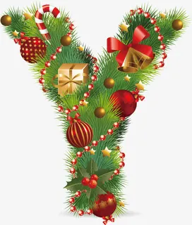 数字字母 礼盒装饰 字母Y免抠