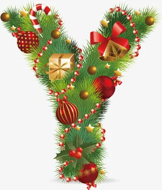 数字字母 礼盒装饰 字母Y免抠