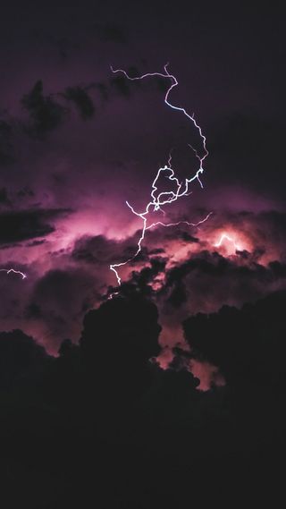 夜晚闪电APP手机端H5背景高清