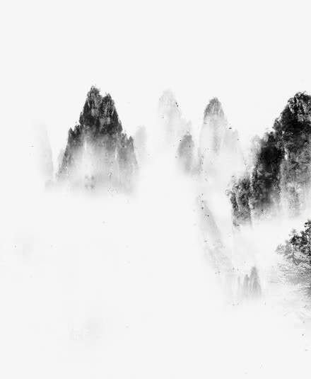 山水背景免抠