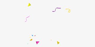 漂浮的彩带免抠