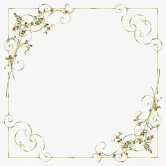 花草边框免抠