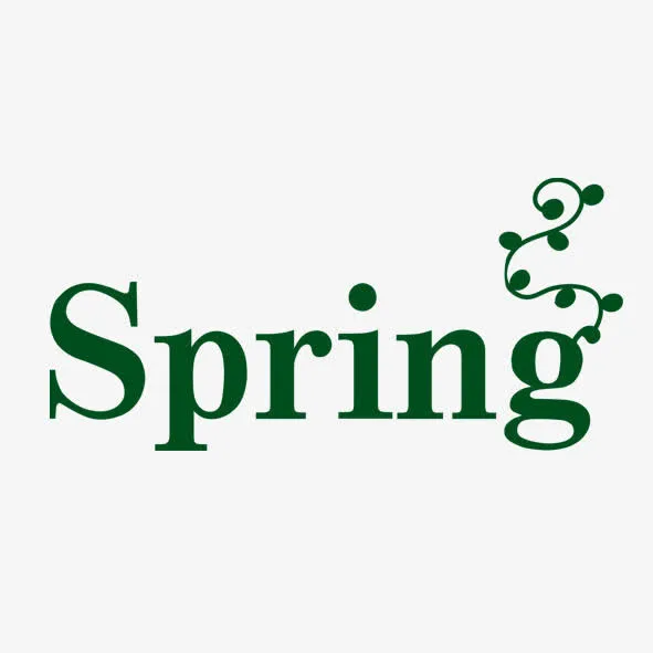 绿色spring免抠