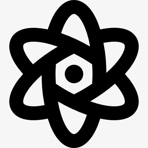 花的形状像一个原子六边形中心图标免抠