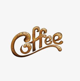 咖啡英文免抠