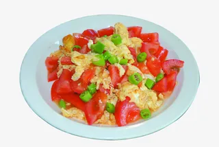 番茄炒蛋PNG素材免抠