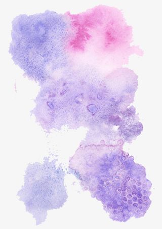 中国风紫色渐变泼墨PNG免抠