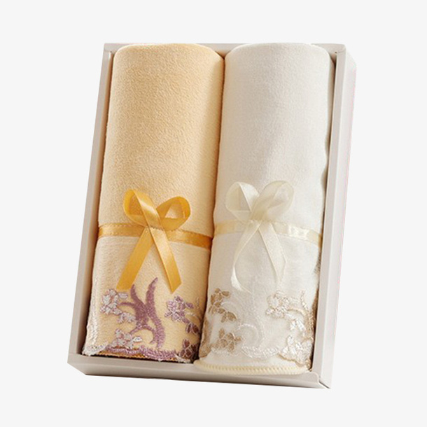 精致包装毛巾礼盒免抠